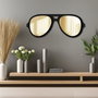 Wallity Ozgl508 Espejo Decorativo Dorado 70 x 28 cm